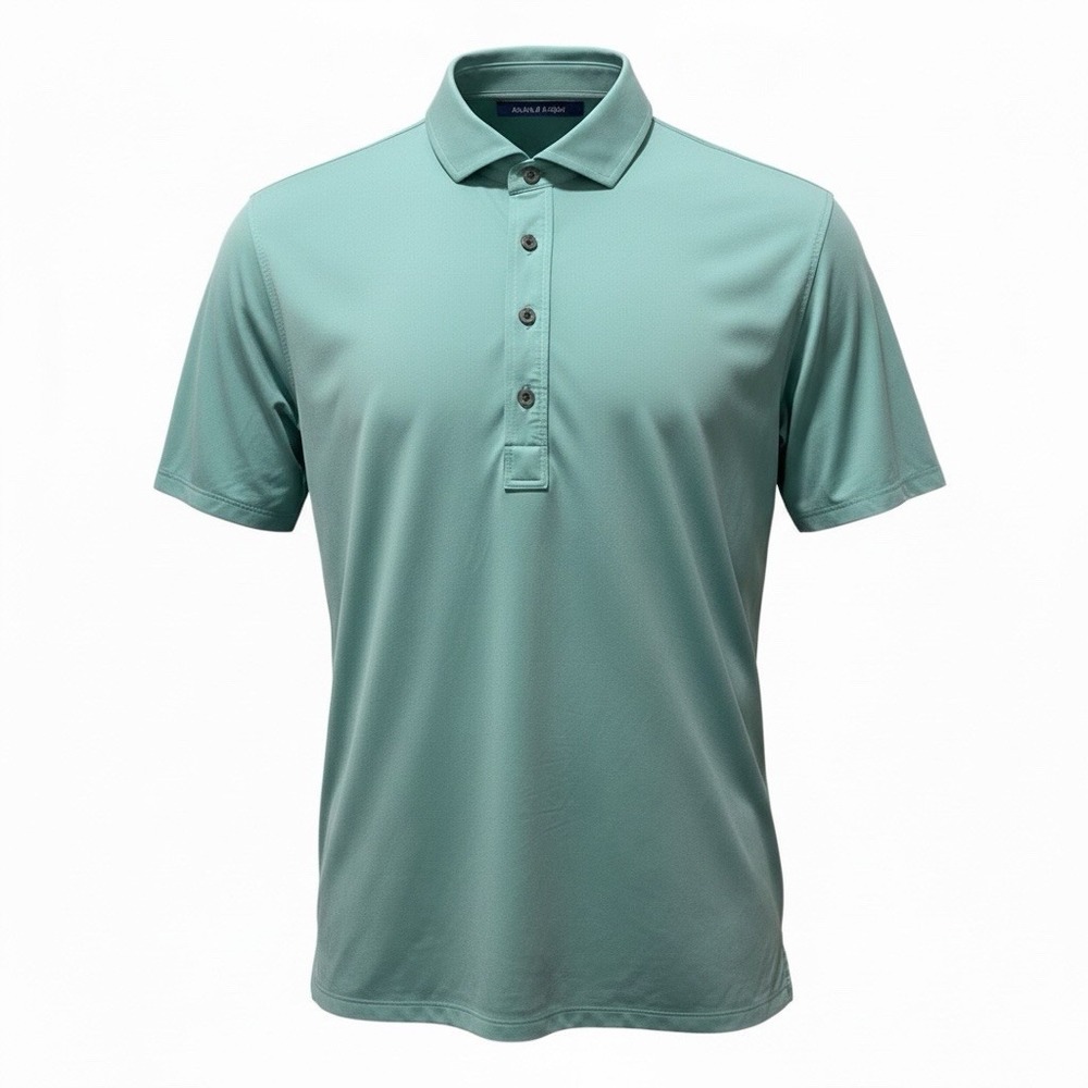 Greyson Short Sleeve Stretch Golf Polo Shirt Cattail Blue Men's Size‎ L